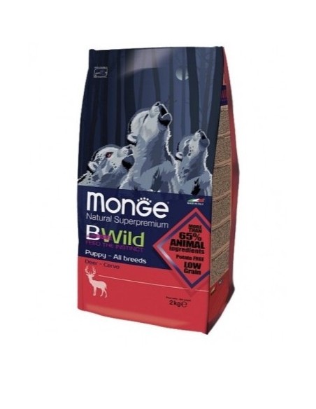 MONGE BWILD PUPPY CERVO KG.2