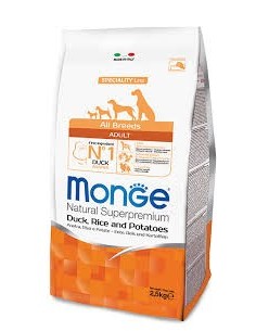 MONGE ANATRA RISO E PATATE KG.2,5 ALL BREED