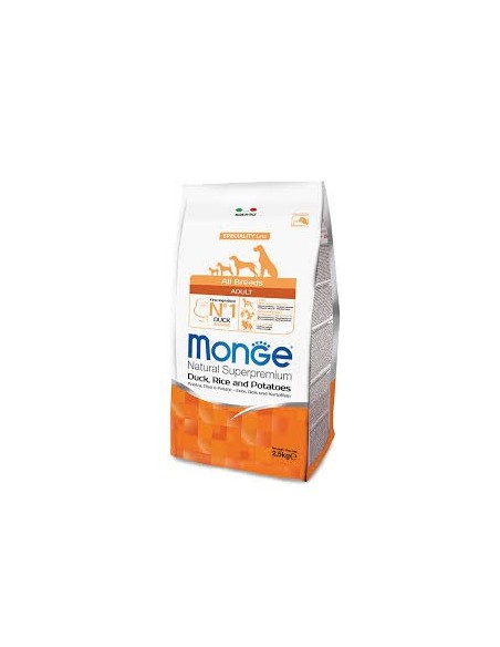 MONGE ANATRA RISO E PATATE KG.2,5 ALL BREED