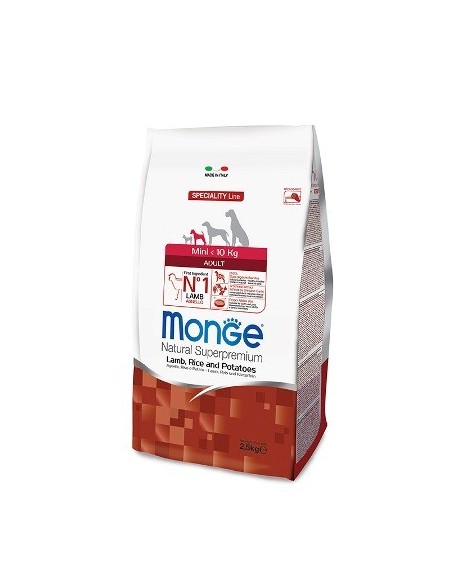 MONGE MINI AGNELLO E RISO E PATATE  KG.2,5