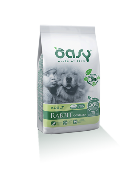 OASY DRY DOG ONE ADULT CONIGLIO M/L KG.2,5