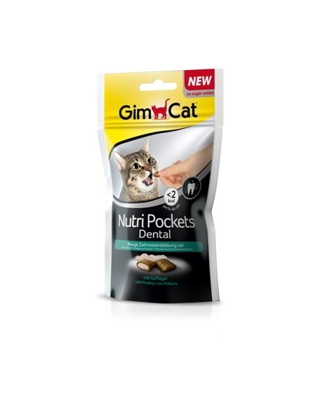 GIMCAT NUTRI POCKETS DENTAL POLLO GR.60