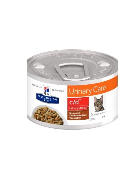 HILL'S FELINE C/D lattina URINARY STRESS pollo e verdure GR.82