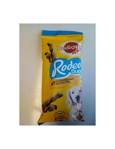 PEDIGREE RODEO DUOS POLLO E BACON GR.123(conf.7 pz.)