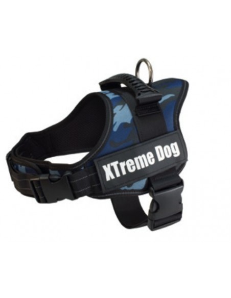 PETT.EXTREME DOG TG.XL CAMOUFLAGE BLU ARQUIVET