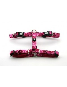 PETTORINA FUXTREME 15MMX45-65CM CAMOUFLAGE ROSA
