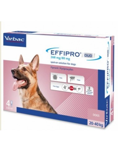 EFFIPRO DUO CANI LARGE 4 PIPETTE 20-40 KG