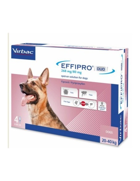 EFFIPRO DUO CANI LARGE 4 PIPETTE 20-40 KG