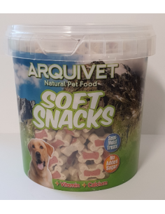 ARQUIVET SOFT SNACKS OSSA DUO SALMONE E RISO 800 GR.
