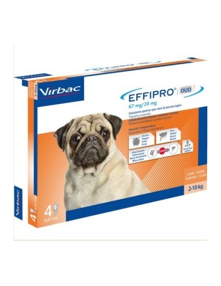 EFFIPRO DUO CANI SMALL 4 PIPETTE 2-10 KG