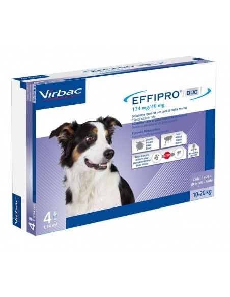 EFFIPRO DUO CANI MEDIUM 4 PIPETTE 10-20 KG