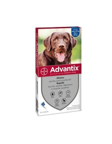 ADVANTIX SPOT-ON CANE OLTRE 25 KG BAYER