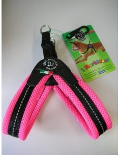 PETT.IN RETE FLUO MIS.3 ROSA