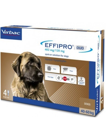 EFFIPRO DUO CANI XLARGE 4 PIPETTE 40-60 KG