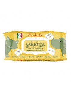 SALVIETTE ALOE VERA/CAMOMILLA 40 PZ