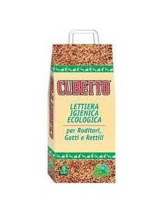 CUBETTO LT.8 (KG.5) LETTIERA IGIENICA ECOLOGICA
