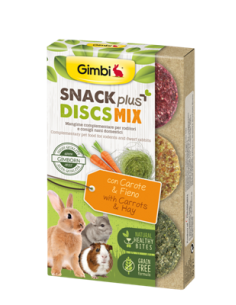 GIMBI SNACK PLUS DICS MIX CAROTE FIENO 50 GR