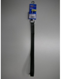 GUINZAGLIO CORTO PELLE BASIC M-L 18MM NERO