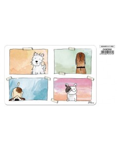 TAPPETINO AQUERELLE CANE 45X28 CM