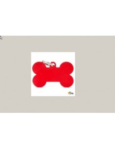 MEDAGLIETTA OSSO XL ALLUMINIO ROSSO