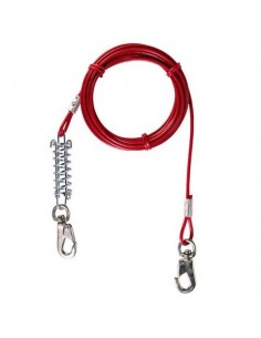 GUINZAGLIO DA CORTILE CON MOLLA MT.5