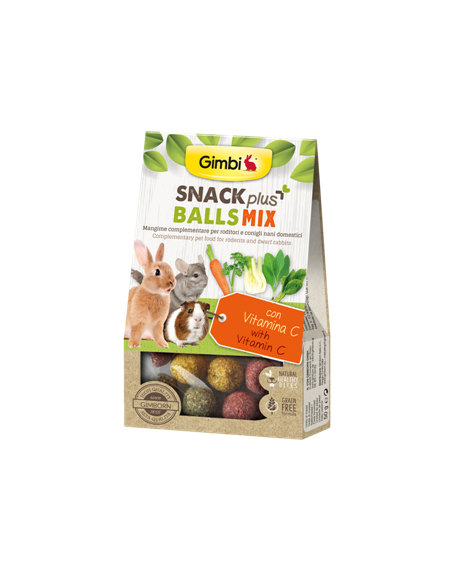 GIMBI SNACK PLUS BALLS MIX 50 GR