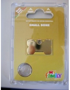 MEDAGLIETTA BASIC OSSO PICCOLO OTTONE DORATO