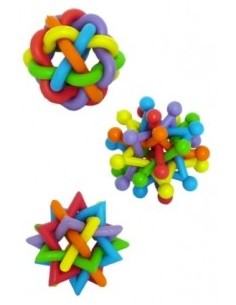 PALLA IN GOMMA MULTICOLORE 8 CM