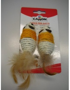 GIOCO GATTO TOPO C/PIUMA 2PZ