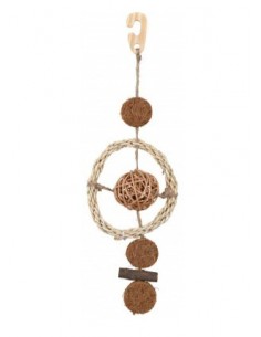 GIOCO NATURALE CON CORDA IN SISAL PALLA/DISCHI